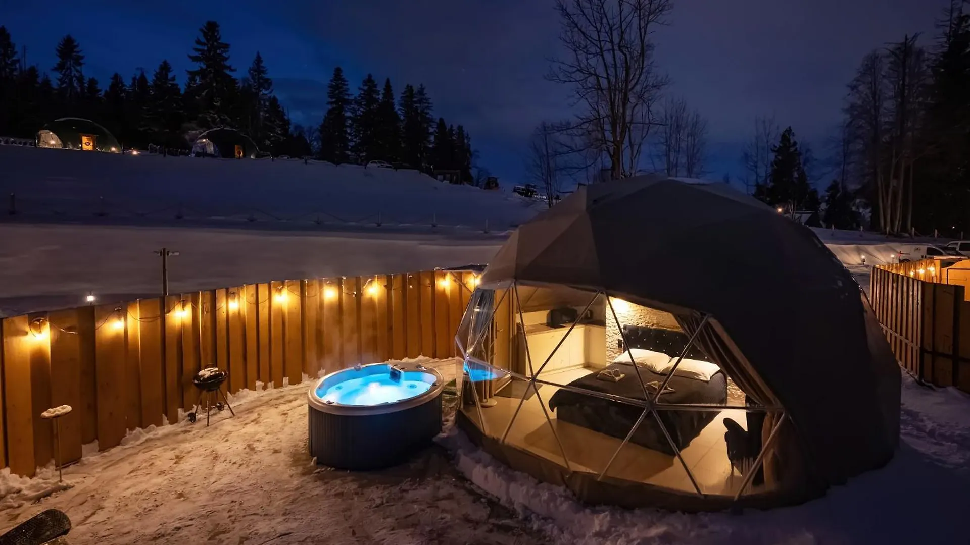 Luxusní stan Hotel Diamond Glamp & Jacuzzi Zakopane