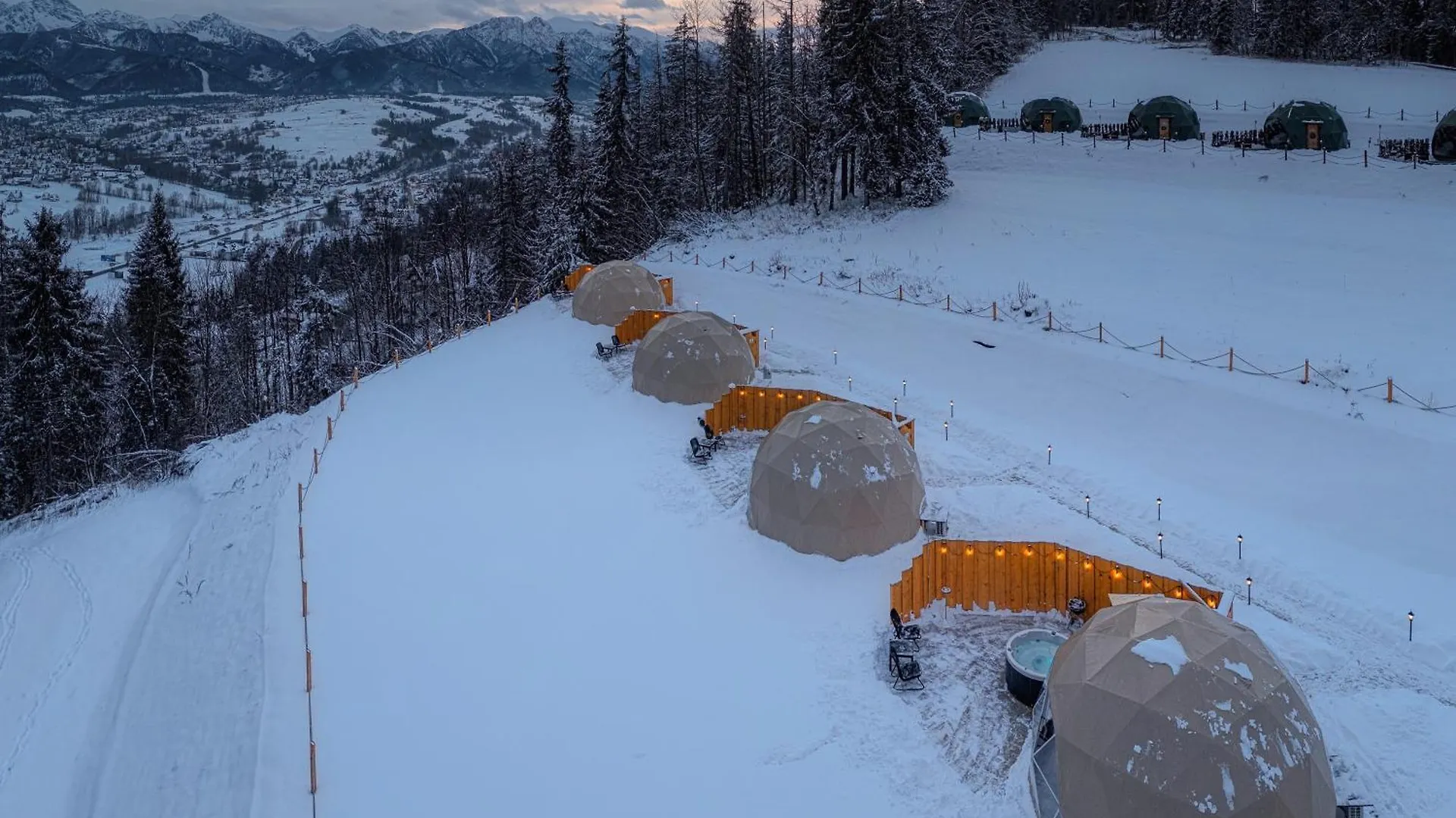 Luxusní stan Hotel Diamond Glamp & Jacuzzi Zakopane Polsko