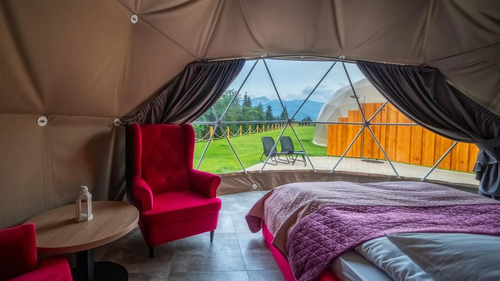 Luxussátor Diamond Glamp & Jacuzzi Hotel Zakopane Lengyelország
